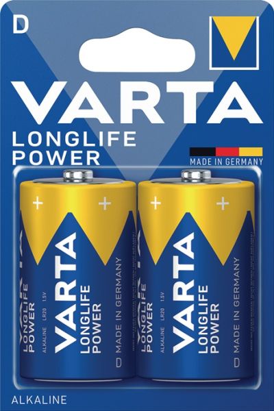Varta-Batterie R20 1,5 V 2 Stück im Blister