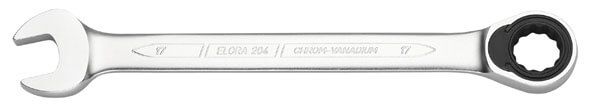 Maulschlüssel mit Ringratsche ELORA-204 7 mmLogo