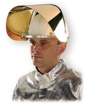 Hitzeschutz-Helmhalterung mit Schwenkbügel