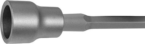 Rammglocke ID: 60 mm, 350 mm, 22 mm 6 kant mit 6 Technische Zeichnung - Einsteckende