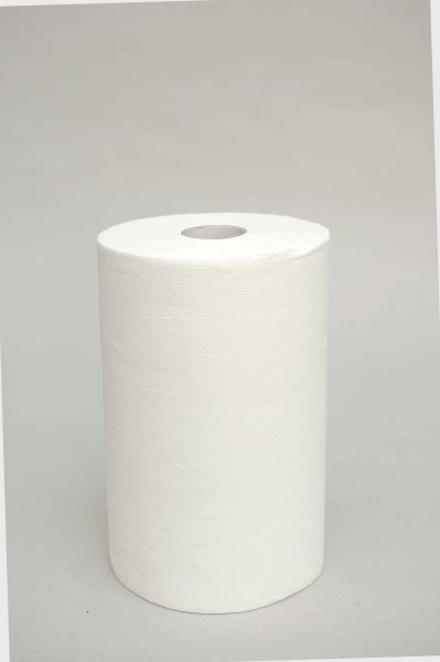 Handtuchrolle 2-lagig weiß 22 cm, 80 m