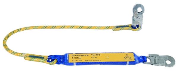 Verbindungsmittel mit Bandfalldämpfer, Seil, Karabiner FS 51 / FS 51, 1,5 m
