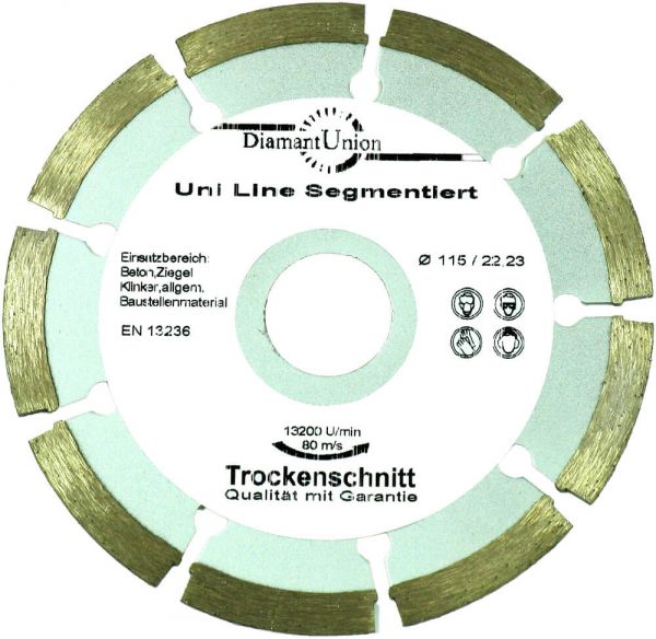 Dia-Trennscheibe 'Uniline' segmentiert Ø 115 mm, b