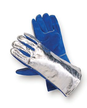 Hitzeschutzhandschuh Sebatanleder/Aluminium, bis 8