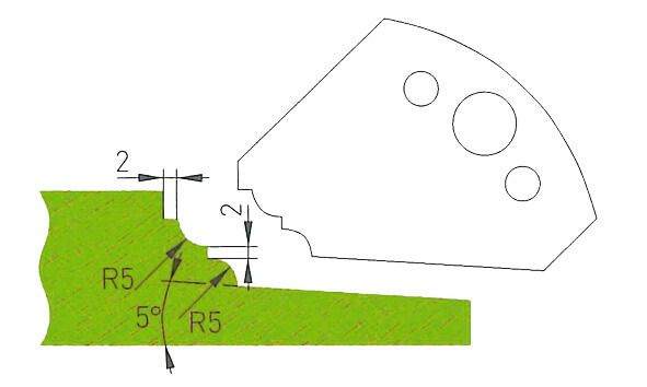HS-Profilmesser P701 50 x 4 mm