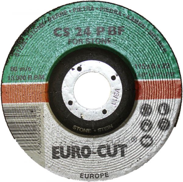 Stein-Schruppscheibe Euro-cut gekröpft 115 x 6 x 2
