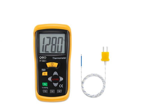 1-Kanal Temperaturmessgerät FT 1300-1Flexibler Drahtfühler TP-300
