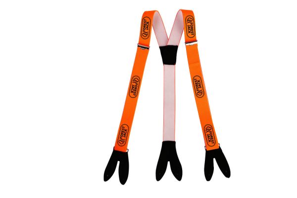 Hosenträger orange/weiß 50 mm für Stretch-Bundhose
