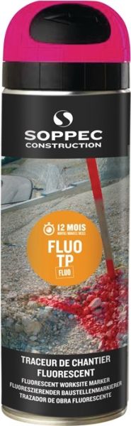 Baustellenmarkierspray FLUO TP leuchtpink 500 ml Soppec
