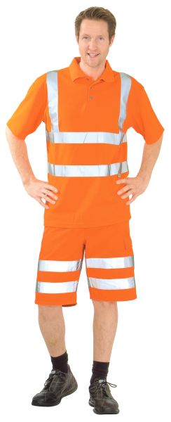 Warnschutz Polo-Shirt uni orange Gr. SUV-Schutz