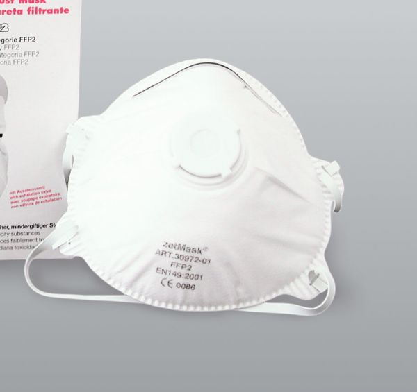 Atemschutzmaske FF P2 DAtemschutzmaske FF P2 NR D mit Ausatemventil von h