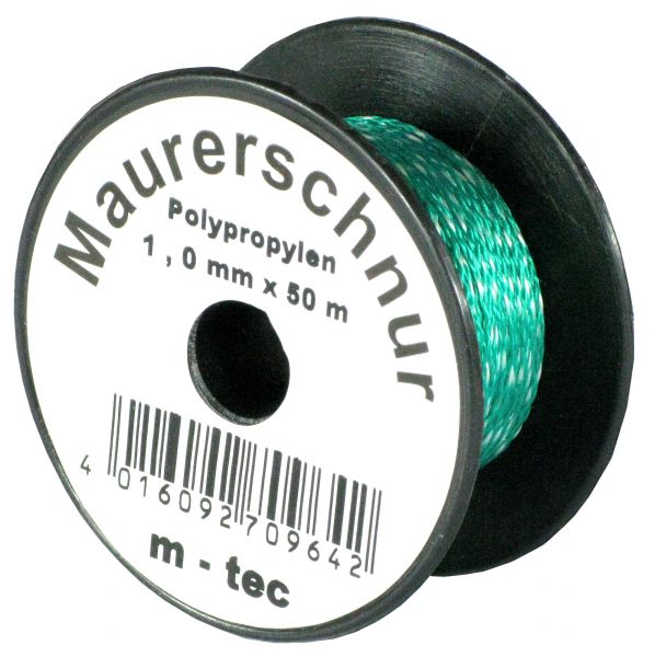 Lot-Maurerschnur 100 m, Ø-1,2 mm, grün/weiß, Polyp