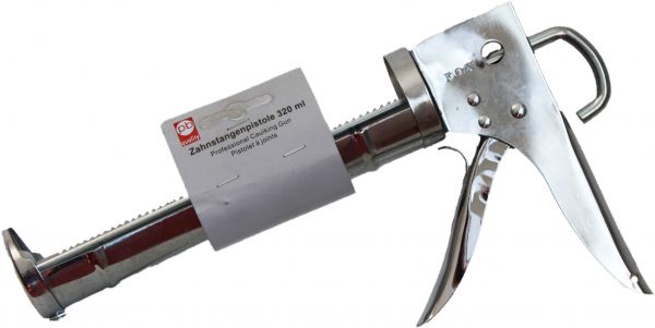 Zahnstangen-Pistole verzinkt Ø 10 mm, 320 ml