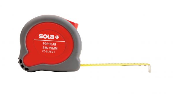 Taschenbandmaß Rollmeter Popular PP, 3 m - SBTaschenbandmaß Rollmeter Popular PP - Rückseite