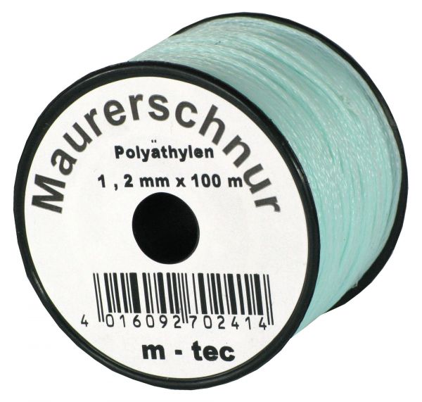 Lot-Maurerschnur 100 m, Ø-1,7 mm, grün, Polyäthylen