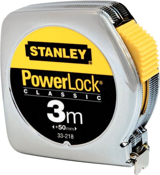 Bandmaß PowerLock® Metallgehäuse, 3 m x 12, 7 mm, 