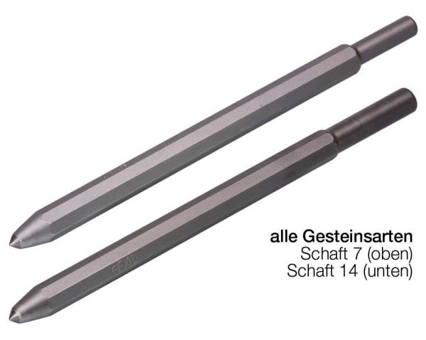 Druckluft-Spitzeisen REXID 12 mm, Schaftform 7