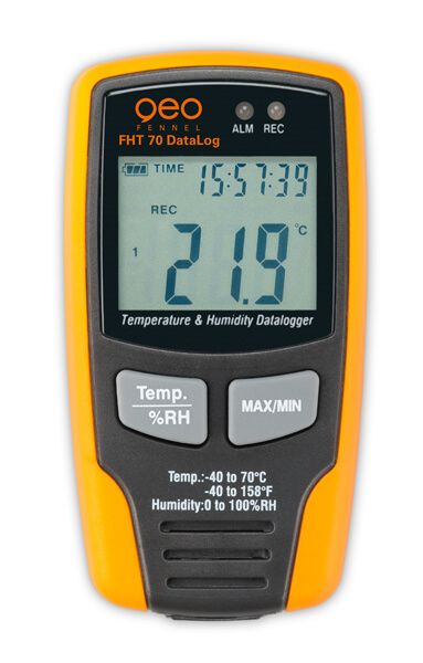 Feuchtigkeits-/Temperaturmessgerät FHT 70 DataLog