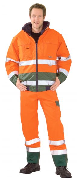 Warnschutz Comfortjacke orange/grün Gr. S