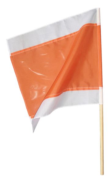 Warnflagge rot-weiß 500 x 500 mm