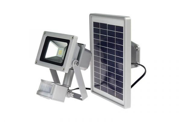 LED Strahler 10W mit SOLAR-Panel und Bewegungsmeld