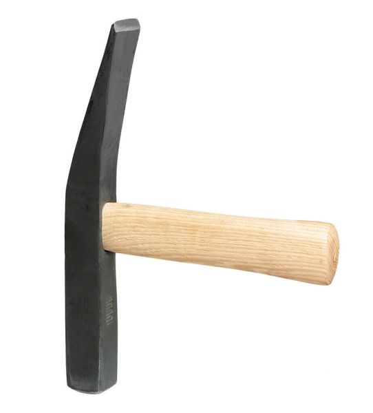 Pflasterhammer Norddeutsche Form 1 kg, Holzstiel