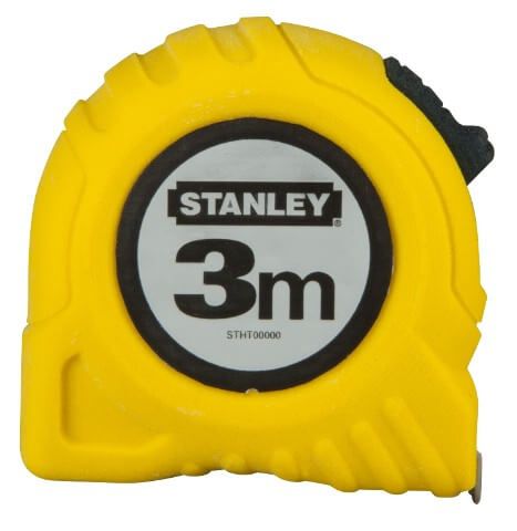 Bandmaß Stanley®, 3 m x 12,7 mm, auf Display-Karte