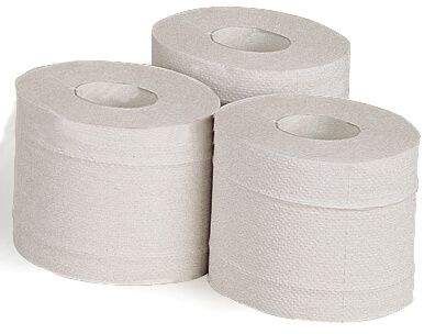 Toilettenpapier 2-lagig weiß, 400 BlattToilettenpapier 2-lagig weiß - verpackt