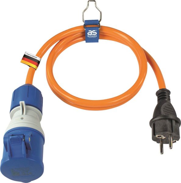 CEE-Adapterleitung powerlight an Stecker und Kuppl