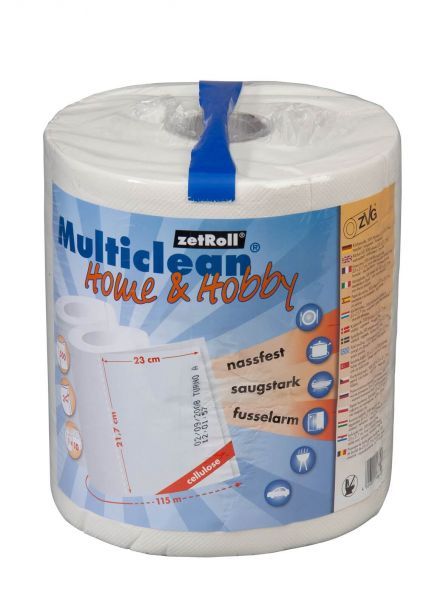 Putztuchrolle Multiclean® Home & Hobby 2-lagig wei